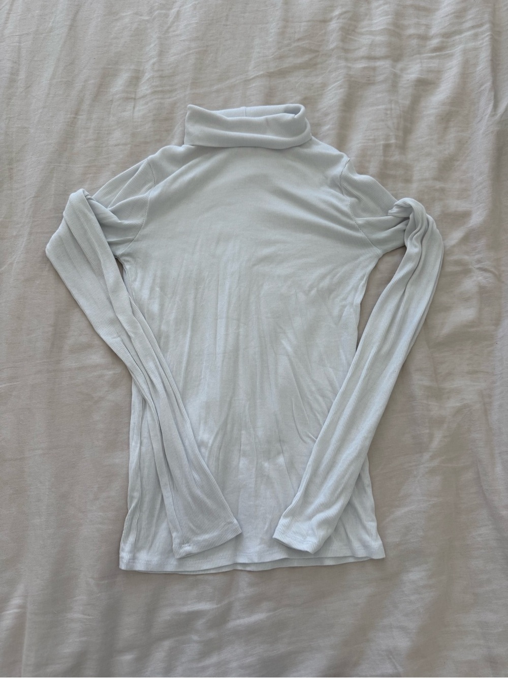 Joah Brown White Turtleneck Long-Sleeve Top